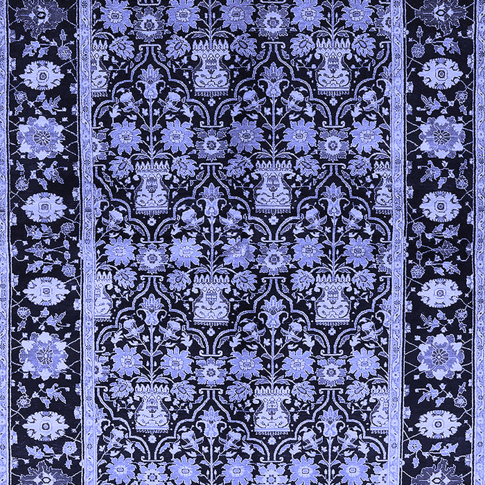 Machine Washable Oriental Blue Traditional Rug, wshurb1060blu