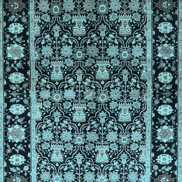 Oriental Light Blue Traditional Rug, urb1060lblu
