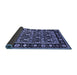 Sideview of Oriental Blue Traditional Rug, urb1060blu