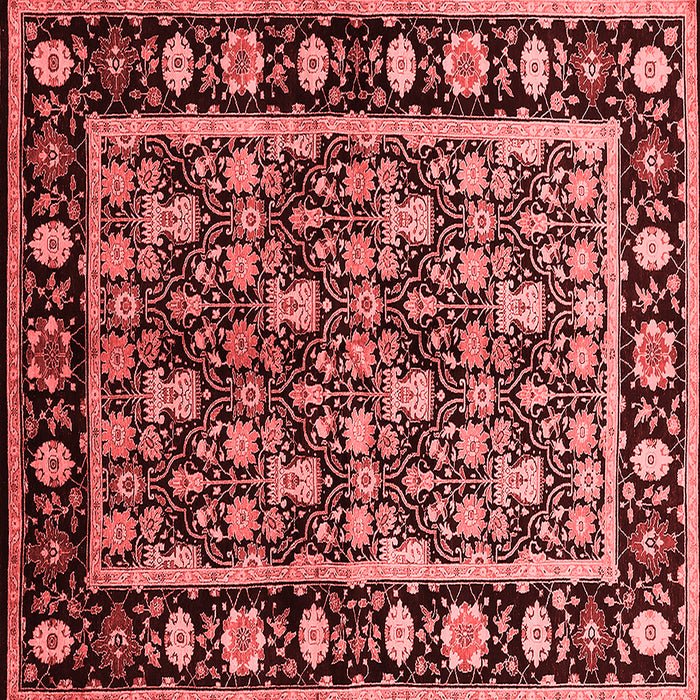Machine Washable Oriental Red Traditional Rug, wshurb1060red