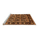 Sideview of Machine Washable Oriental Orange Traditional Area Rugs, wshurb1060org