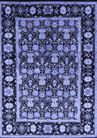 Oriental Blue Traditional Rug, urb1060blu