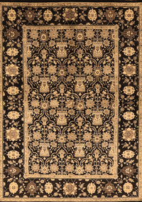 Oriental Brown Traditional Rug, urb1060brn