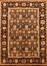 Oriental Orange Traditional Rug, urb1060org