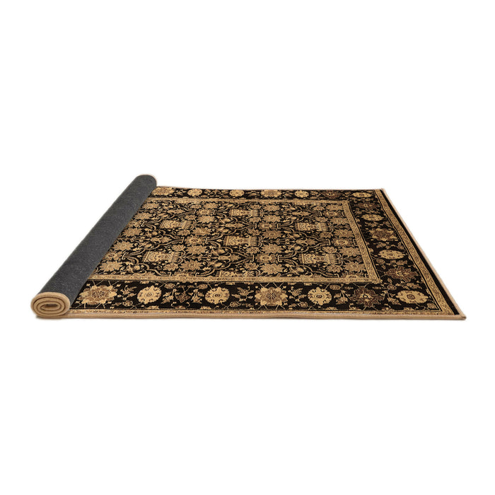 Sideview of Oriental Brown Traditional Rug, urb1060brn