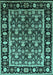 Oriental Turquoise Traditional Rug, urb1060turq