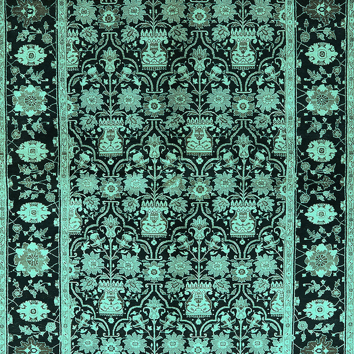 Oriental Turquoise Traditional Rug, urb1060turq