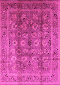 Oriental Pink Traditional Rug, urb1061pnk