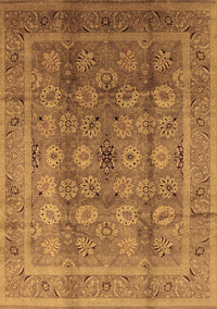 Oriental Brown Traditional Rug, urb1061brn