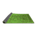 Sideview of Oriental Green Traditional Rug, urb1061grn