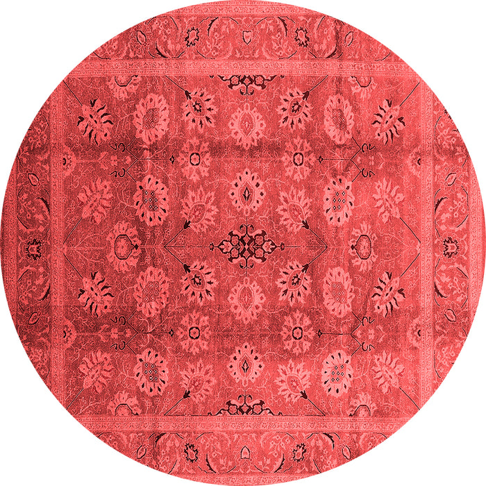 Machine Washable Oriental Red Traditional Rug, wshurb1061red