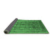Sideview of Oriental Emerald Green Traditional Rug, urb1061emgrn