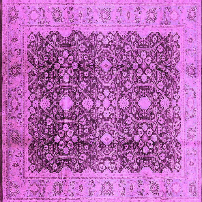 Square Oriental Purple Traditional Rug, urb1062pur