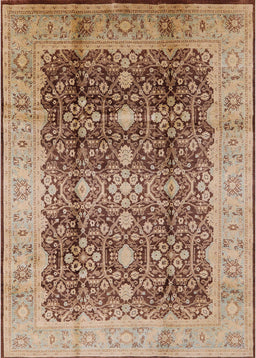 Machine Washable Industrial Modern Sienna Brown Rug, wshurb1062