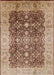 Machine Washable Industrial Modern Sienna Brown Rug, wshurb1062