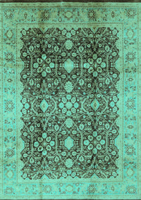 Oriental Turquoise Traditional Rug, urb1062turq