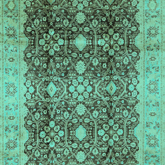 Oriental Turquoise Traditional Rug, urb1062turq