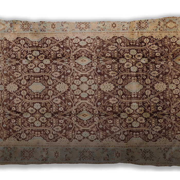 Mid-Century Modern Urban Sienna Brown Lumbar Throw Pillow, 13 inch by 19 inch, lburb1062