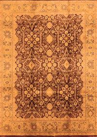 Oriental Orange Traditional Rug, urb1062org