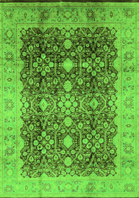 Oriental Green Traditional Rug, urb1062grn
