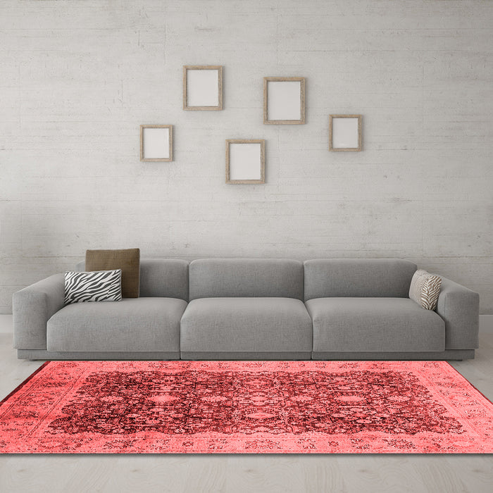 Traditional Red Washable Rugs