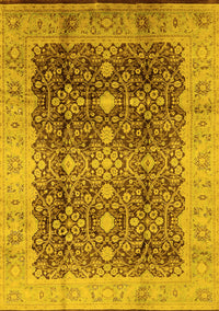 Oriental Yellow Traditional Rug, urb1062yw