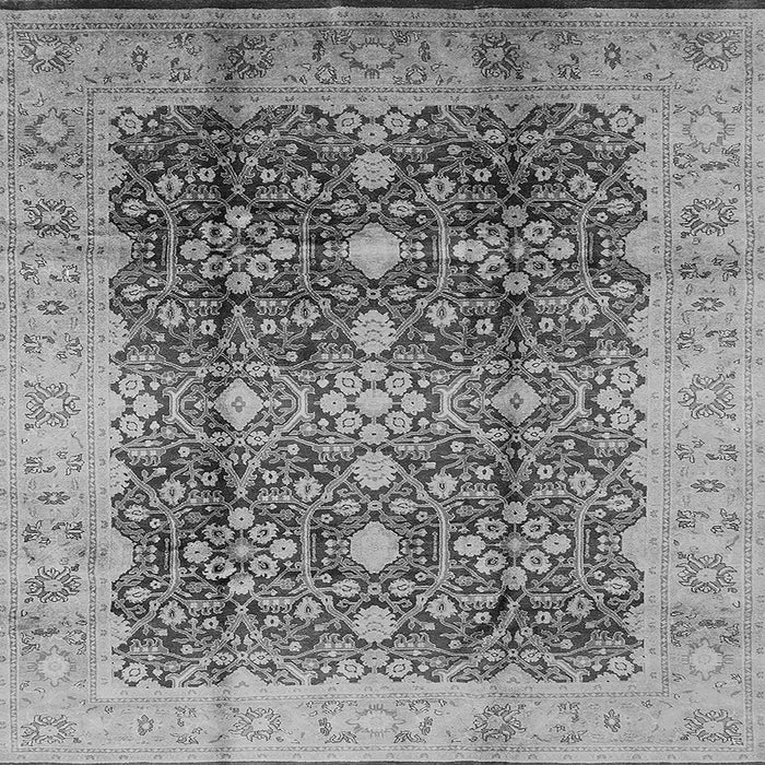 Square Oriental Gray Traditional Rug, urb1062gry