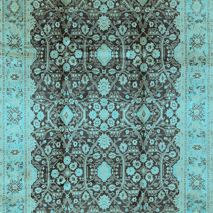 Oriental Light Blue Traditional Rug, urb1062lblu