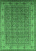 Oriental Emerald Green Industrial Rug, urb1063emgrn