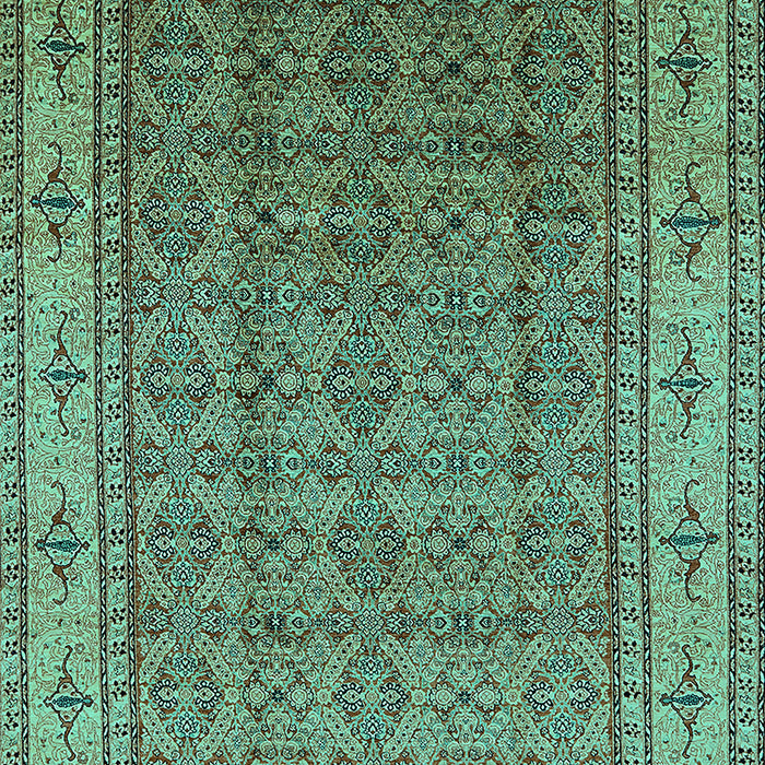 Oriental Turquoise Industrial Rug, urb1063turq