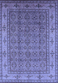 Oriental Blue Industrial Rug, urb1063blu