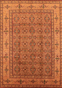 Oriental Orange Industrial Rug, urb1063org