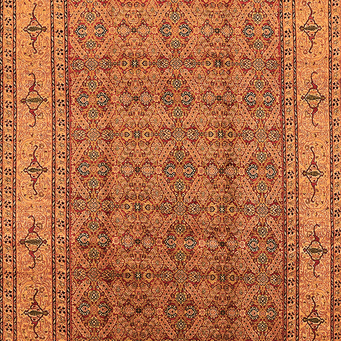 Oriental Orange Industrial Rug, urb1063org