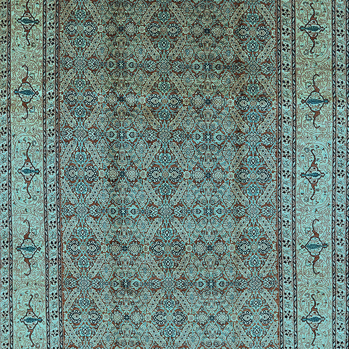 Oriental Light Blue Industrial Rug, urb1063lblu