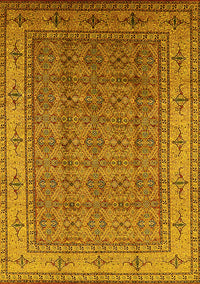 Oriental Yellow Industrial Rug, urb1063yw