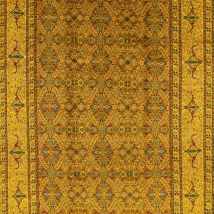 Oriental Yellow Industrial Rug, urb1063yw