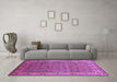 Machine Washable Oriental Purple Industrial Area Rugs in a Living Room, wshurb1063pur