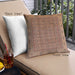 Front View of Mid-Century Modern Urban Square Brown Sand Brown Throw Pillow, 18 inch by 18 inch, pwurb1063