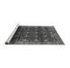 Sideview of Machine Washable Oriental Gray Industrial Rug, wshurb1064gry
