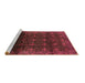 Sideview of Machine Washable Oriental Brown Industrial Rug, wshurb1064brn