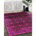 Machine Washable Industrial Modern Dark Raspberry Purple Rug in a Family Room, wshurb1064