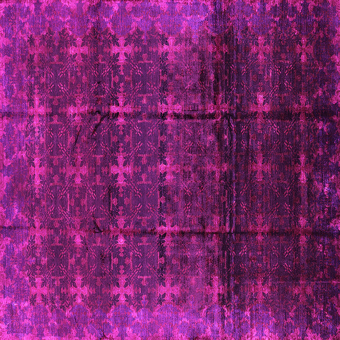 Square Oriental Pink Industrial Rug, urb1064pnk