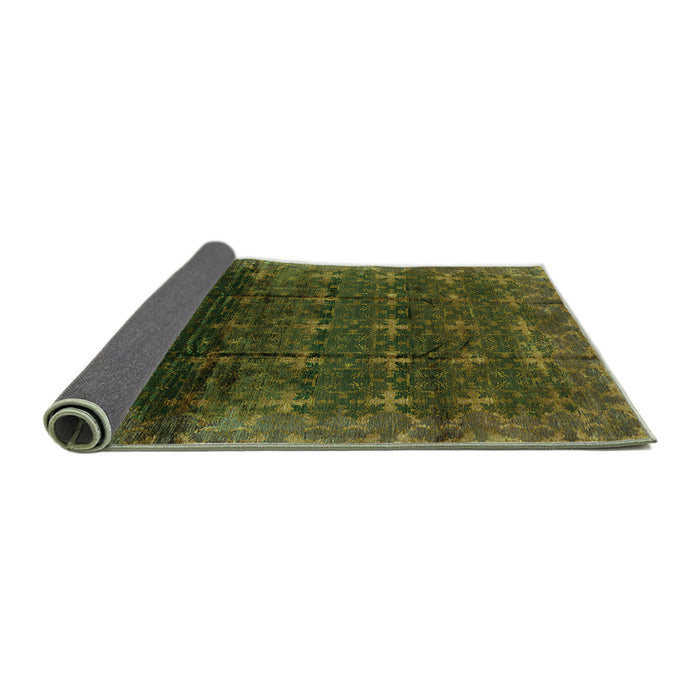 Sideview of Oriental Green Industrial Rug, urb1064grn