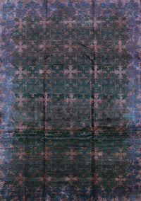 Oriental Turquoise Industrial Rug, urb1064turq