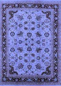 Oriental Blue Traditional Rug, urb1065blu