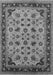Machine Washable Oriental Gray Traditional Rug, wshurb1065gry