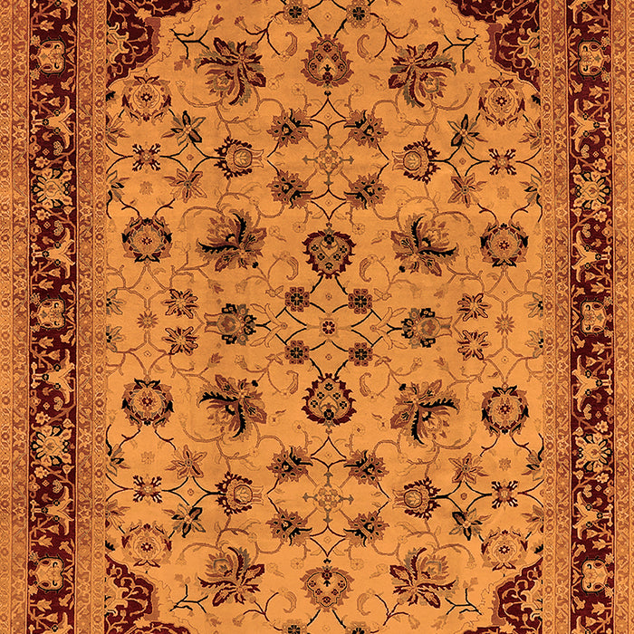 Oriental Orange Traditional Rug, urb1065org