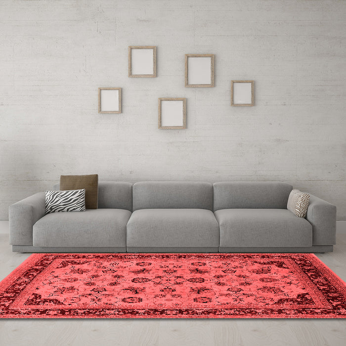Traditional Red Washable Rugs