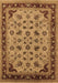 Machine Washable Oriental Brown Traditional Rug, wshurb1065brn