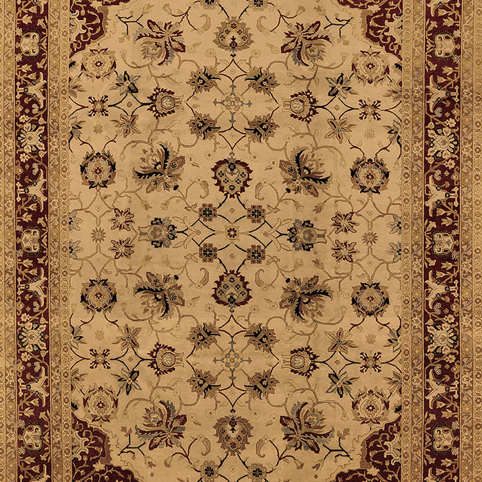 Machine Washable Oriental Brown Traditional Rug, wshurb1065brn